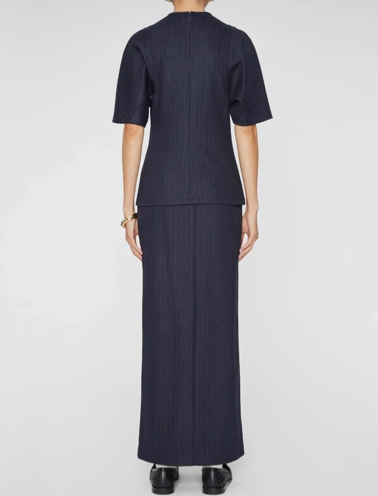 Tibi Newton Stripe Pencil Skirt