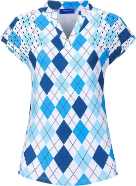 Women's Golf Polo Shirts Lightweight Moisture Wicking Tennis Athletic T Shirts